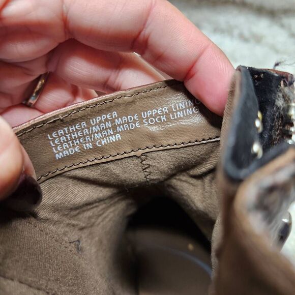 Earthies Sintra 2 Brown Leather Ankle Boots sz 9 - Picture 6 of 8